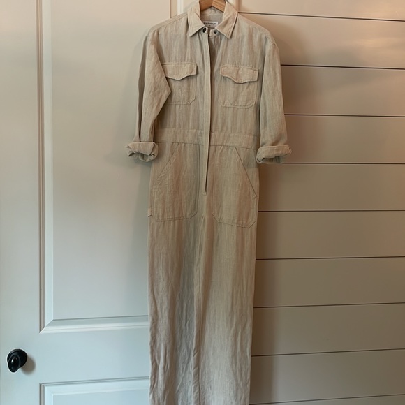 Rivet Utility “Bigwig” jumpsuit, linen, Size Small - Picture 7 of 11